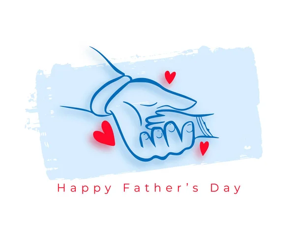 Hand Drawn Father Day Event Background Say Thank You Gentlemen — Stock Vector
