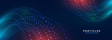 parlayan ve soyut tekno parçacık dijital duvar kağıdı tasarım vektörü