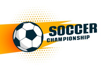 Half-tone tarzı açık hava futbolu poster tasarım vektörü