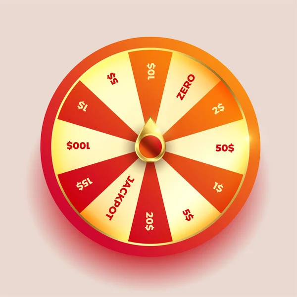 赌场主题的幸运轮背景游戏和得奖向量 — 图库矢量图片