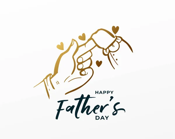 Feliz Día Del Padre Fondo Mostrar Amor Cuidado Padre Vector — Vector de stock