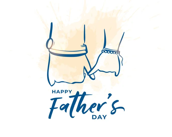 Estilo Doodle Fondo Celebración Del Día Del Padre Para Padre — Vector de stock