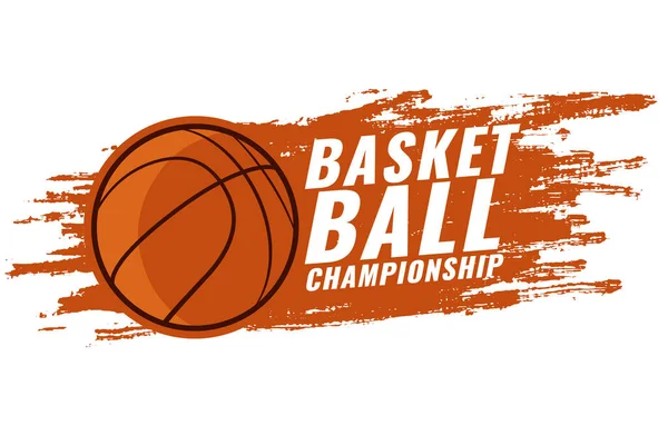 Kirli Basketbol Şampiyonası Arka Plan Oyunu Maç Vektörü — Stok Vektör
