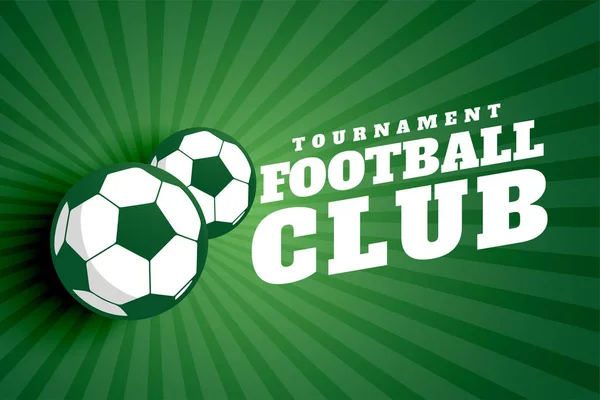 Abstrakcyjny Turniej Piłki Nożnej Sportowe Tło Dla Klubów Lub Wektor — Wektor stockowy