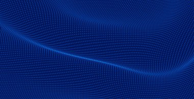 dinamik ağ yapı vektörüyle soyut noktalı parçacık dijital arkaplanı