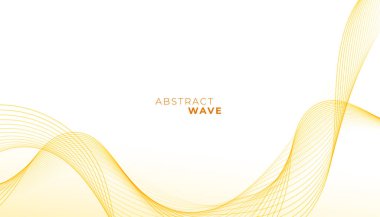 Asgari ve soyut sarı akışkan hareket arkaplan tasarım vektörü