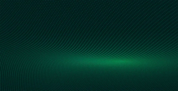 Круглий Пунктирний Абстрактний Банер Векторі Динамічного Руху Потоку — стоковий вектор