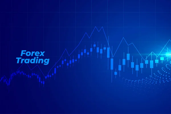 Negociação Forex Mercado Ações Fundo Com Gráfico Diagrama Vetor —  Vetores de Stock