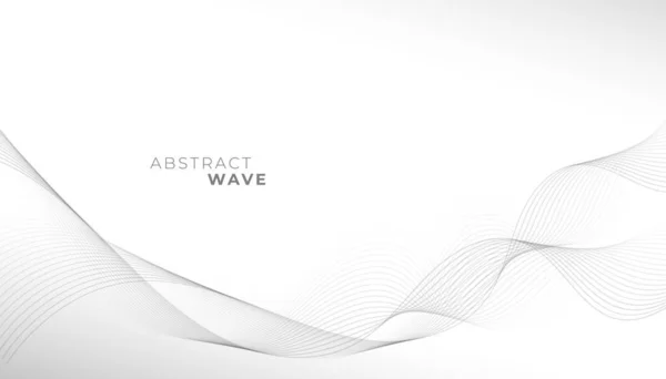 Лінійне Мистецтво Абстрактний Хвилястий Рух Фону Динамічного Вигляду Вектора — стоковий вектор