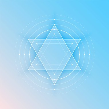 Kutsal geometri sembolü antik mistik vektörün güzelliğini keşfeder.