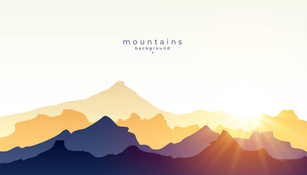 ландшафт дикой и скалистой горной местности для вектора ландшафта