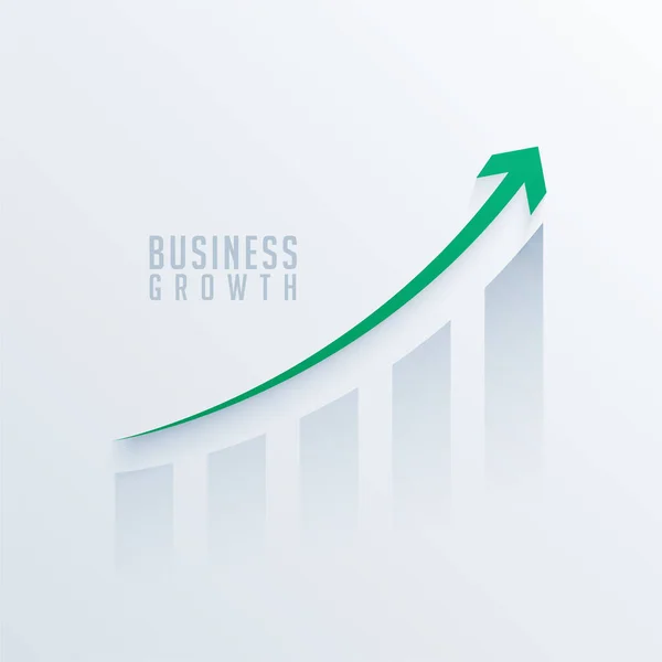 Negócio Share Market Chart Com Vetor Seta Crescimento Verde —  Vetores de Stock
