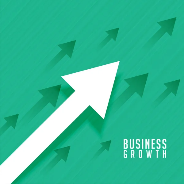 Corporate Business Growth Arrow Showing Upward Trend Vector — Vector de stock