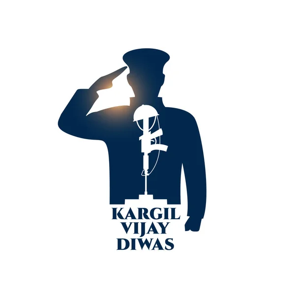 stock vector kargil vijay diwas patriotic background with solider silhouette vector