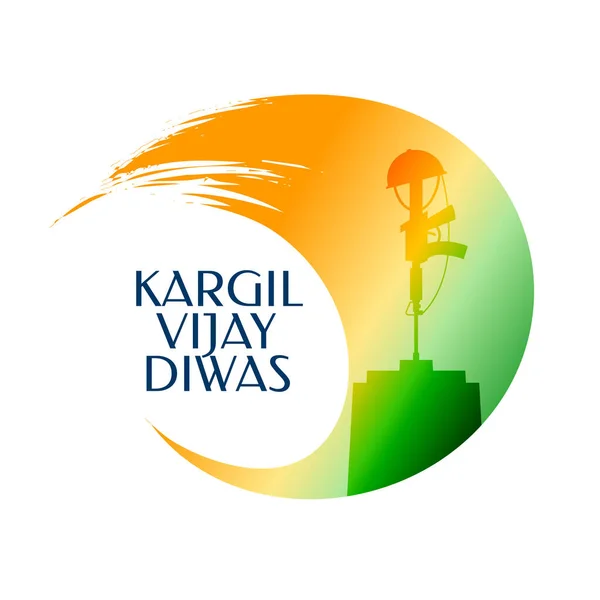 stock vector kargil vijay diwas background with grungy tricolor flag vector