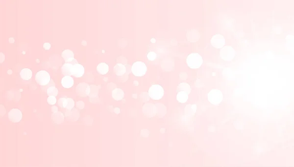 Beautiful Shiny Pink Banner Bokeh Effect Vector — Stock Vector