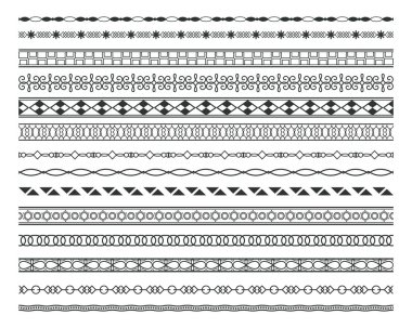 Toplama vektöründe etnik tarz dantel desenli sınır arkaplanı