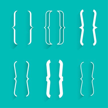 İleti veya yorum vektörü için diyalog parantezi çerçeve arkaplanı