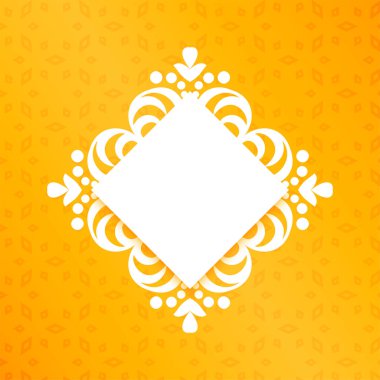 resim veya metin alanı vektörlü sanatsal kenar arkaplanı