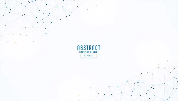 Abstract Geometric Polygonal Banner Internet Connectivity Concept Vector — Stock Vector
