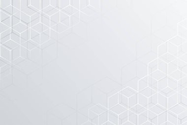 boş uzay vektörüyle soyut ve pürüzsüz geometrik beyaz arkaplan