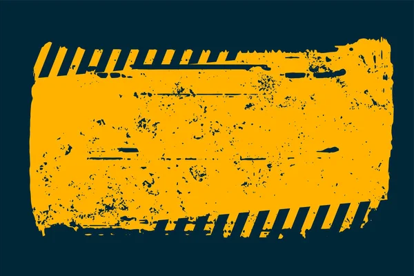 保護ベクターのための汚れた制限されたゾーン黄色の背景 — ストックベクタ