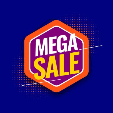 Fiyat temizleme vektörü için göz alıcı mega satış iş şablonu 