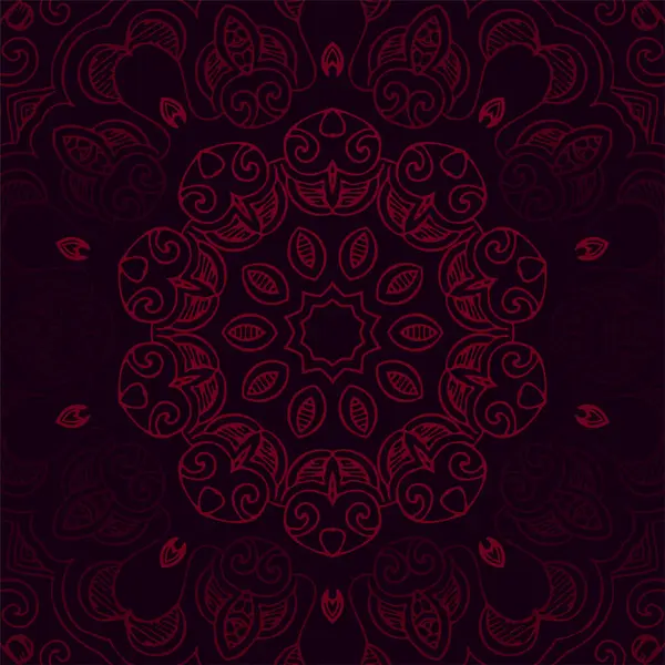 Dekoratif Mandala Doku Tasarım Vektörüyle Zarif Bir Arkaplan — Stok Vektör