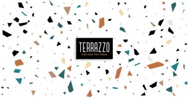 İç duvar veya zemin arkaplan vektörü için soyut terrazzo desenli arkaplan