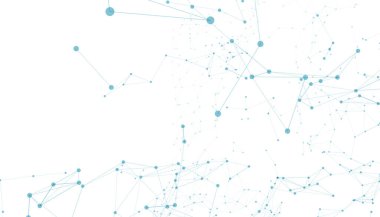 Yapay zeka ve siber teknoloji vektörü için soyut üçgen şekilli teknik arkaplan