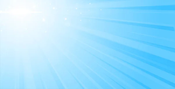 Abstracto Brillante Sol Rayos Azul Telón Fondo Diseño Vector — Vector de stock
