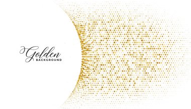 soyut altın parçacık modern arkaplan yarım ton etki vektörü