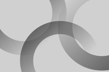 Modern sunum vektörü için göz alıcı gri yuvarlak şekil arkaplanı