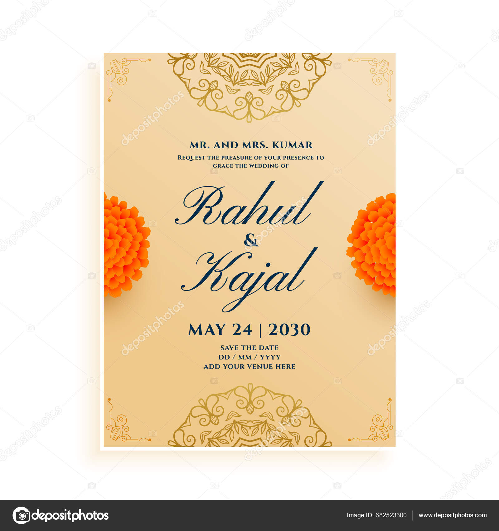 Indian Wedding Card Design Ideas Your Invitations Announcements Vector