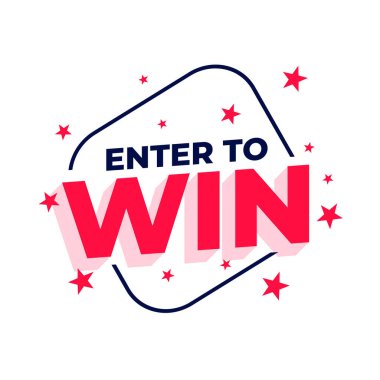 Güzel yarışmaya gir ve heyecan verici ödüller kazan vektör şablonu