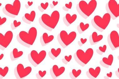 Kağıt taşıyıcı için güzel romantik aşk kalp deseni arkaplanı