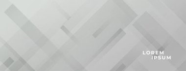 modern ve soyut geometrik şekil gri bayrak tasarım vektörü