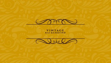 Düğün davetiyesi tasarım vektörü için klasik tarz çiçek süsleme arkaplanı