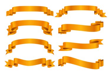 İzole edilmiş şerit bant dizayn vektörü paketi