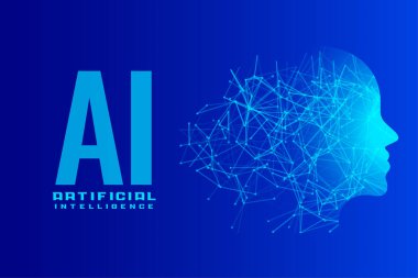 Yapay zeka ağ yeniliği duvar kağıdı tasarım vektörü