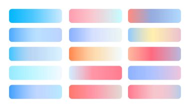 Web ya da uygulama arkaplan vektörü için modern çokrenkli renk değişkenleri ayarlandı
