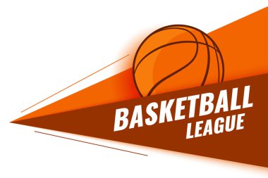 Turnuva ligi vektörü için kapalı oyun basketbol spor arka planı
