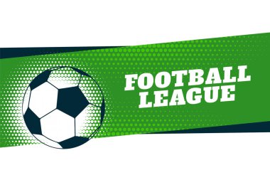 Futbol şampiyonası arka planında yarım ton etkisi vektörü