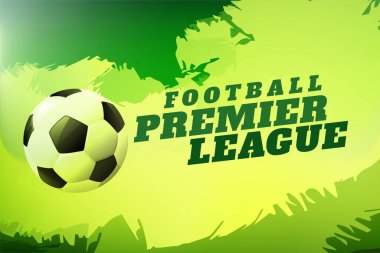 Modern futbol ligi atlet fitness ve aktivite vektörü posteri