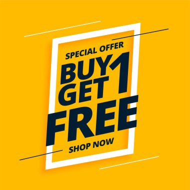 sezonluk anlaşma bir alana bir bedava sarı arkaplan tasarım vektörü