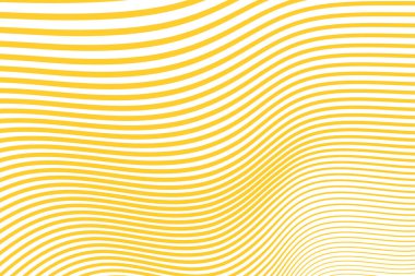 soyut kıvrımlı hareket sarı dış hat çizgili arkaplan tasarım vektörü