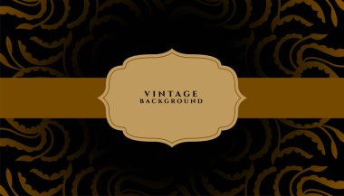 Düğün kartı vektörü için vintage stil girdap deseni arkaplanı