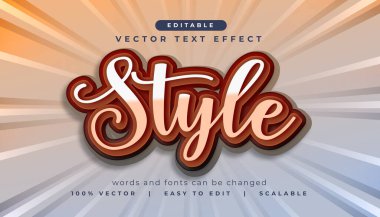 biçim düzenlenebilir metin efekti şablon vektörü