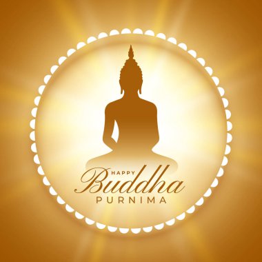 premium buddha veya guru purnima şenlik arka plan tasarım vektörü