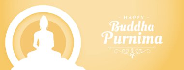 Mutlu Buda Purnima ya da Vesak Günü Duvar Kağıdı Tasarım Vektörü